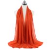 Foulard Hijab en mousseline de soie pour Femme, voile musulman