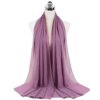 Foulard Hijab en mousseline de soie pour Femme, voile musulman