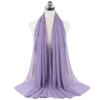 Foulard Hijab en mousseline de soie pour Femme, voile musulman