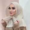 Hijab pour femmes musulmanes, casquette, couverture complète, fermeture à pression