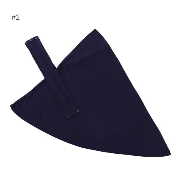 Hijab pour femmes musulmanes, casquette, couverture complète, fermeture à pression