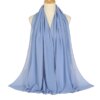 Foulard Hijab en mousseline de soie pour Femme, voile musulman