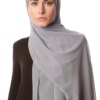 hijab Foulard en mousseline de soie pour femmes, hijab, écharpe bulle