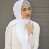 hijab Foulard en mousseline de soie pour femmes, hijab, écharpe bulle