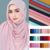 hijab Foulard en mousseline de soie pour femmes, hijab, écharpe bulle