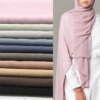 hijab Foulard en mousseline de soie pour femmes, hijab, écharpe bulle