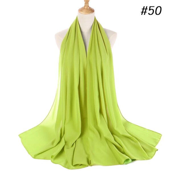 hijab Foulard en mousseline de soie pour femmes, hijab, écharpe bulle