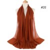 hijab Foulard en mousseline de soie pour femmes, hijab, écharpe bulle