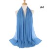 hijab Foulard en mousseline de soie pour femmes, hijab, écharpe bulle