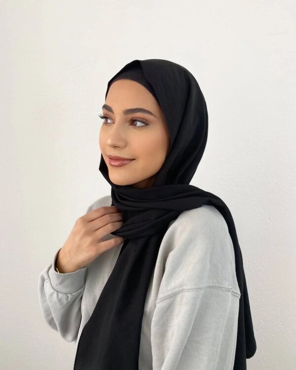 Hijab Écharpe en Jersey de coton pour femmes musulmanes