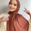 Hijab Écharpe en Jersey de coton pour femmes musulmanes