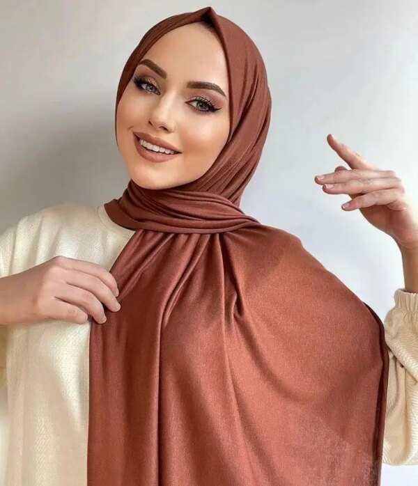 Hijab Écharpe en Jersey de coton pour femmes musulmanes
