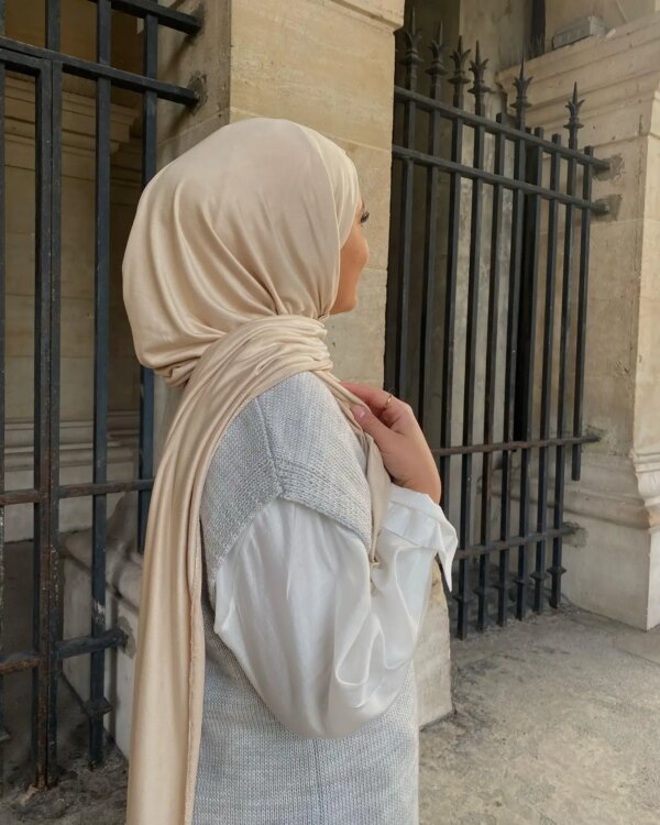 Hijab Écharpe en Jersey de coton pour femmes musulmanes