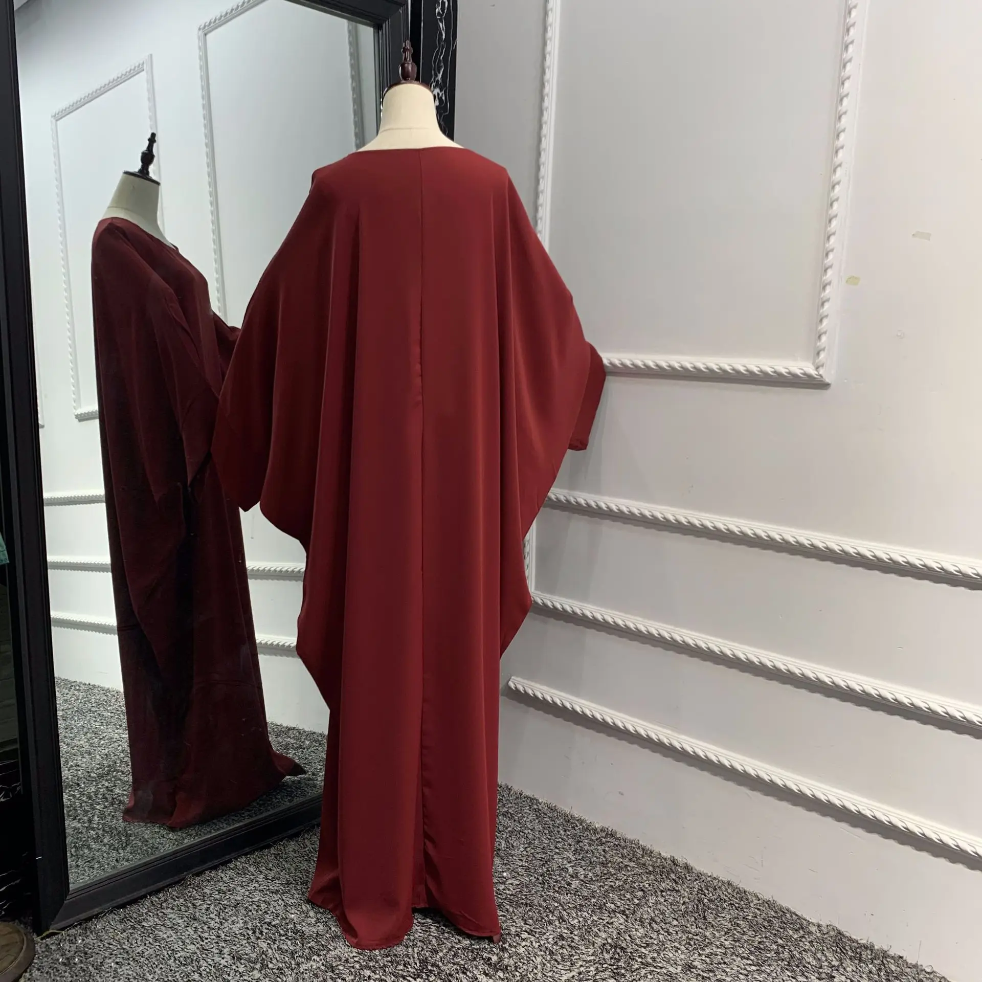 Burgundy Abaya