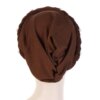 hijab Foulard de tête pour femmes musulmanes, Turban en coton solide