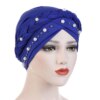 hijab Foulard de tête pour femmes musulmanes, Turban en coton solide