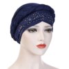 hijab Foulard de tête pour femmes musulmanes, Turban en coton solide