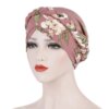 hijab Foulard de tête pour femmes musulmanes, Turban en coton solide