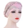 hijab Foulard de tête pour femmes musulmanes, Turban en coton solide