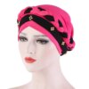 hijab Foulard de tête pour femmes musulmanes, Turban en coton solide