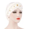 hijab Foulard de tête pour femmes musulmanes, Turban en coton solide
