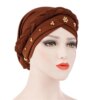 hijab Foulard de tête pour femmes musulmanes, Turban en coton solide