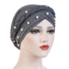 Turban en coton tressé pour femmes musulmanes