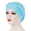 Turban en coton tressé pour femmes musulmanes