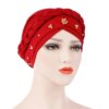 Turban en coton tressé pour femmes musulmanes