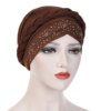 Turban en coton tressé pour femmes musulmanes