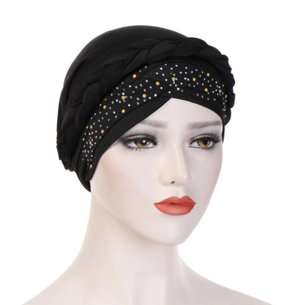 12958-5d5663.jpg Turban en coton tressé pour femmes musulmanes