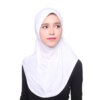 Beauté de femme musulmane, écharpe, foulard noir ninja, couverture complète