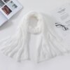 Hijab musulman pour femmes, écharpe froissée en coton doux, couleur unie