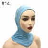 Hijab d'intérieur pour femmes, casquette Ninja musulmane, élastique extensible