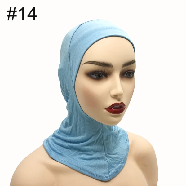 Hijab d'intérieur pour femmes, casquette Ninja musulmane, élastique extensible