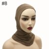 Hijab d'intérieur pour femmes, casquette Ninja musulmane, élastique extensible