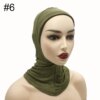 13569-2211d3.jpg Hijab d'intérieur pour femmes, casquette Ninja musulmane, élastique extensible
