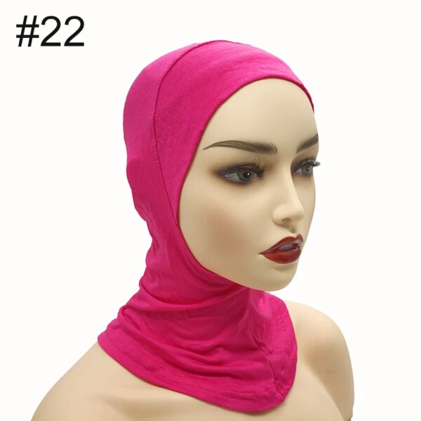 Hijab d'intérieur pour femmes, casquette Ninja musulmane, élastique extensible