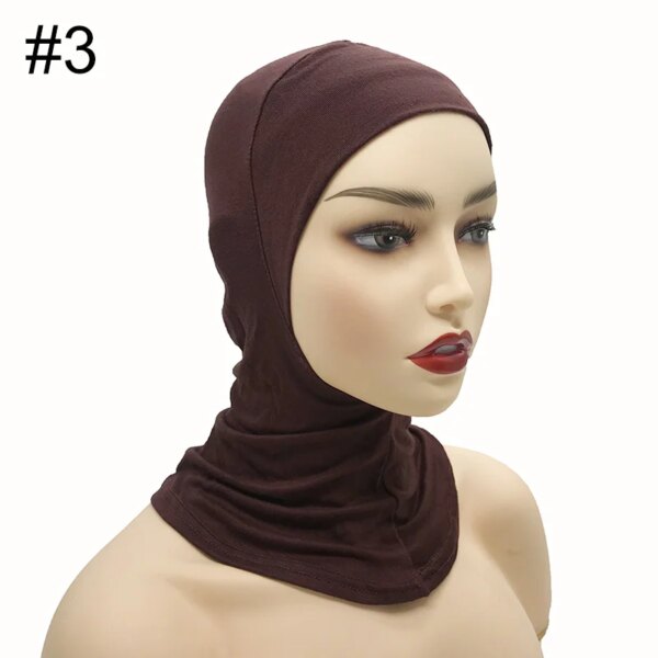 Hijab d'intérieur pour femmes, casquette Ninja musulmane, élastique extensible