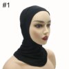 Hijab d'intérieur pour femmes, casquette Ninja musulmane, élastique extensible