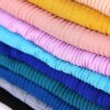 hijab Foulard musulman en Jersey froissé, longue écharpe, Hijab pour femmes