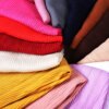 hijab Foulard musulman en Jersey froissé, longue écharpe, Hijab pour femmes