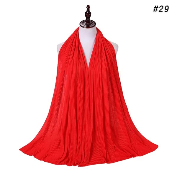 hijab Foulard musulman en Jersey froissé, longue écharpe, Hijab pour femmes