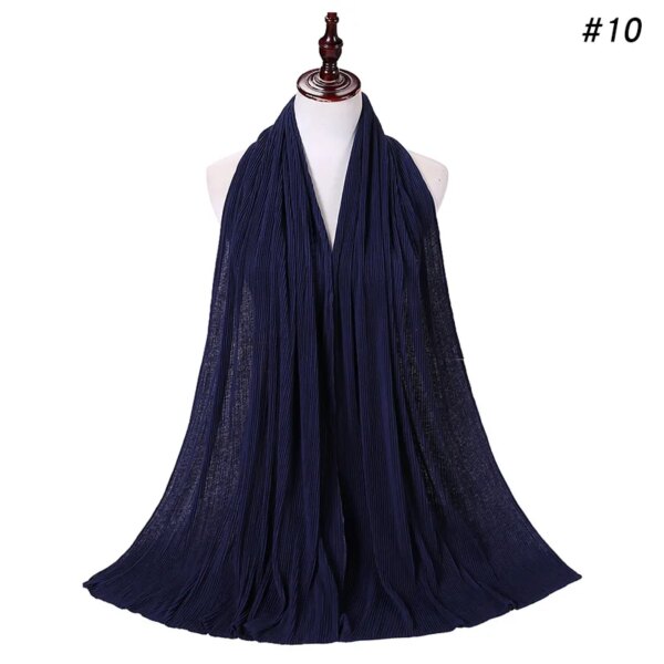 hijab Foulard musulman en Jersey froissé, longue écharpe, Hijab pour femmes
