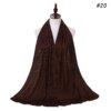 hijab Foulard musulman en Jersey froissé, longue écharpe, Hijab pour femmes