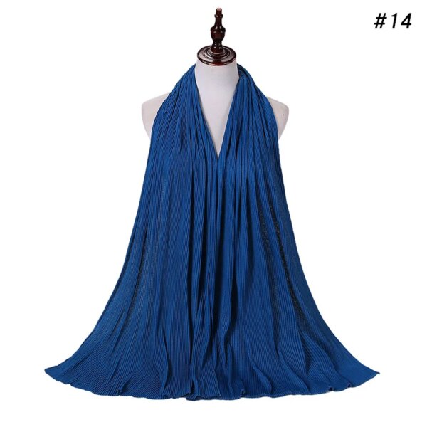 hijab Foulard musulman en Jersey froissé, longue écharpe, Hijab pour femmes