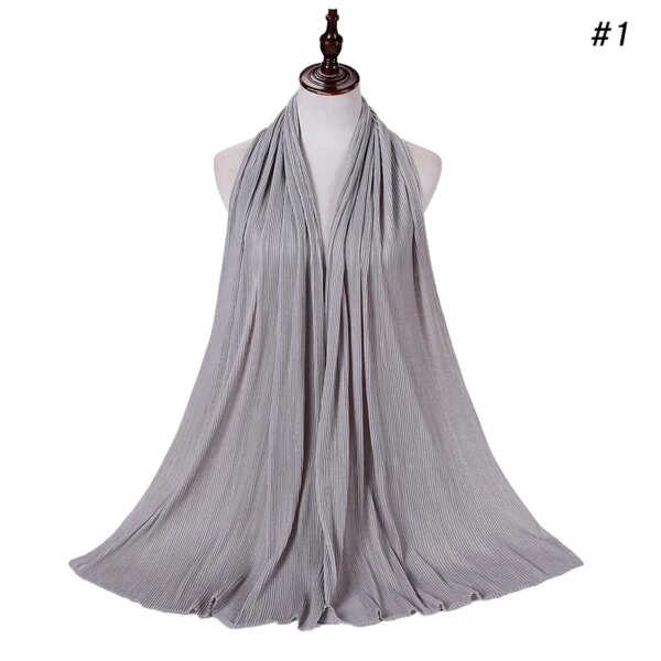 hijab Foulard musulman en Jersey froissé, longue écharpe, Hijab pour femmes