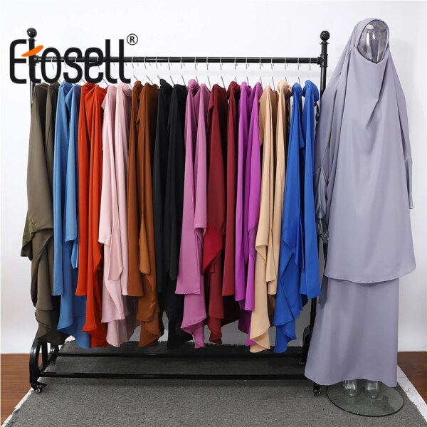 Robe Hijab musulmane à capuche, vêtement de prière Eid Jilbab Abaya