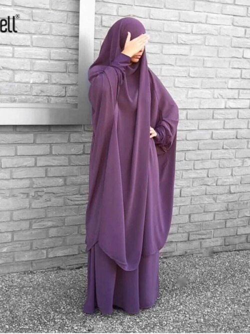 Robe Hijab musulmane à capuche, vêtement de prière Eid Jilbab Abaya