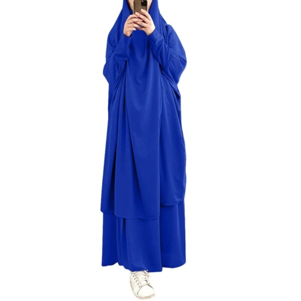 Robe Hijab musulmane à capuche, vêtement de prière Eid Jilbab Abaya